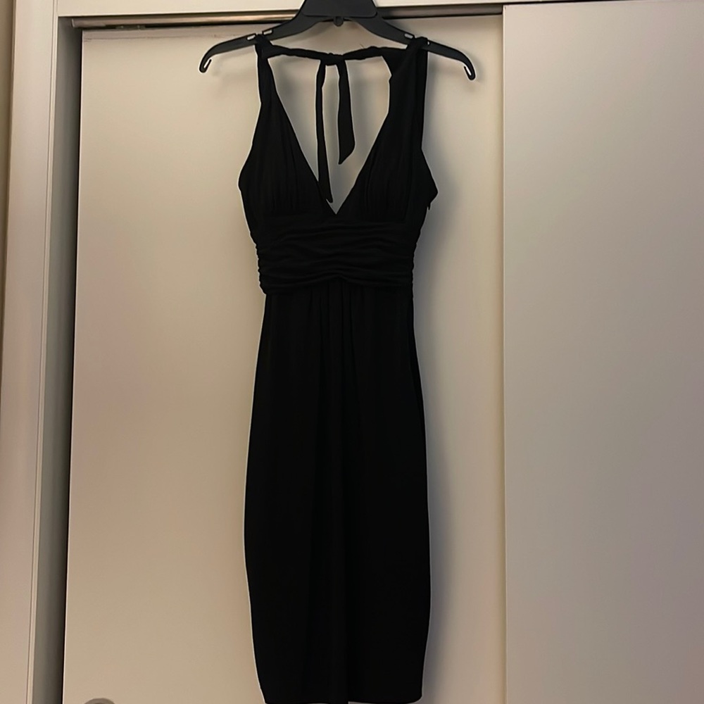 Black cocktail dress very slimming
